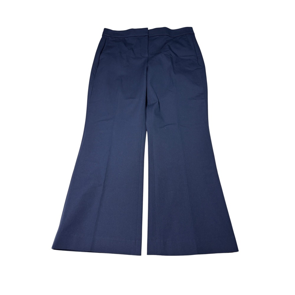 NWT J.Crew Kelsey Pant Navy Blue Wide Leg Trousers BG357 Womens 10 W32 L26